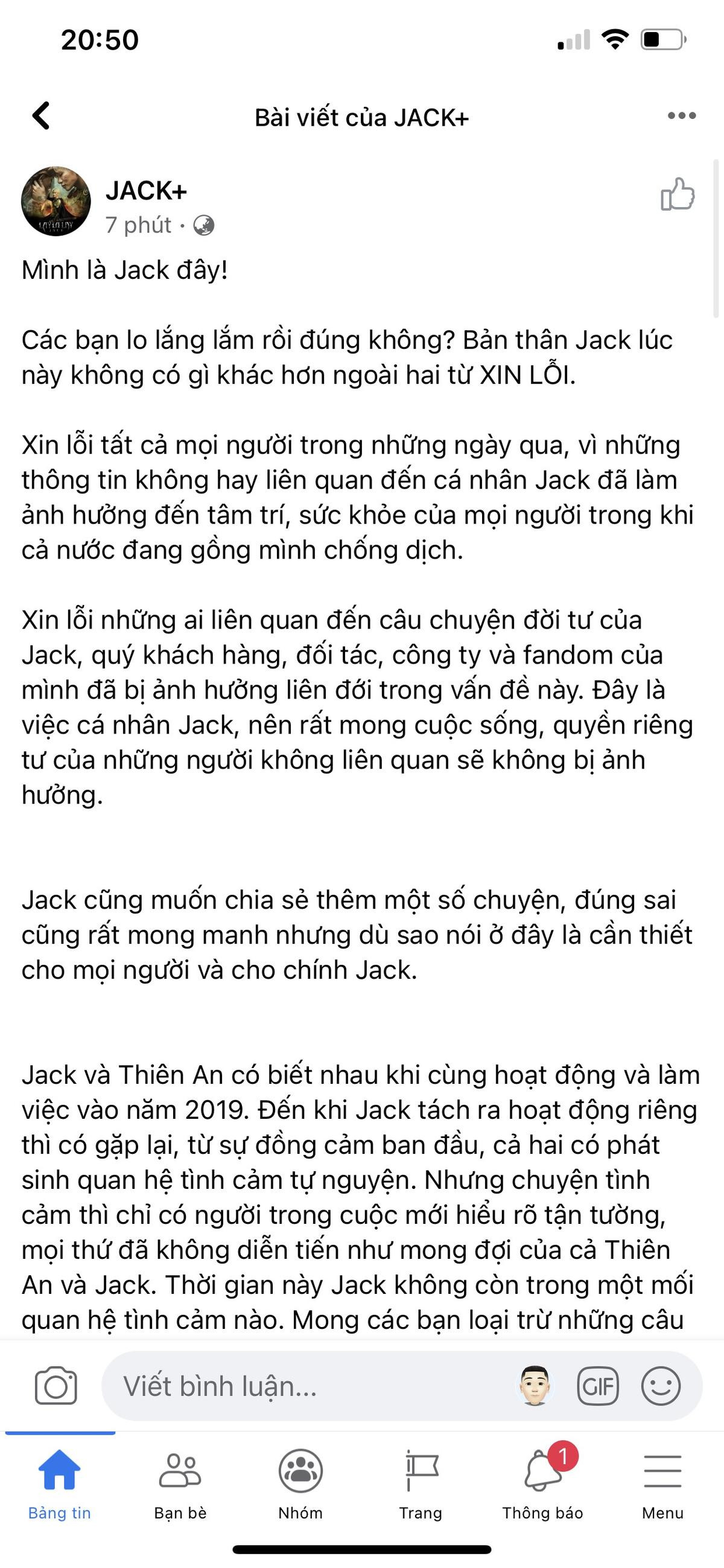 Nghi vấn Jack dùng 'văn mẫu' để đăng đàn xin lỗi: Sự thật đằng sau lại càng thêm bất ngờ Ảnh 1