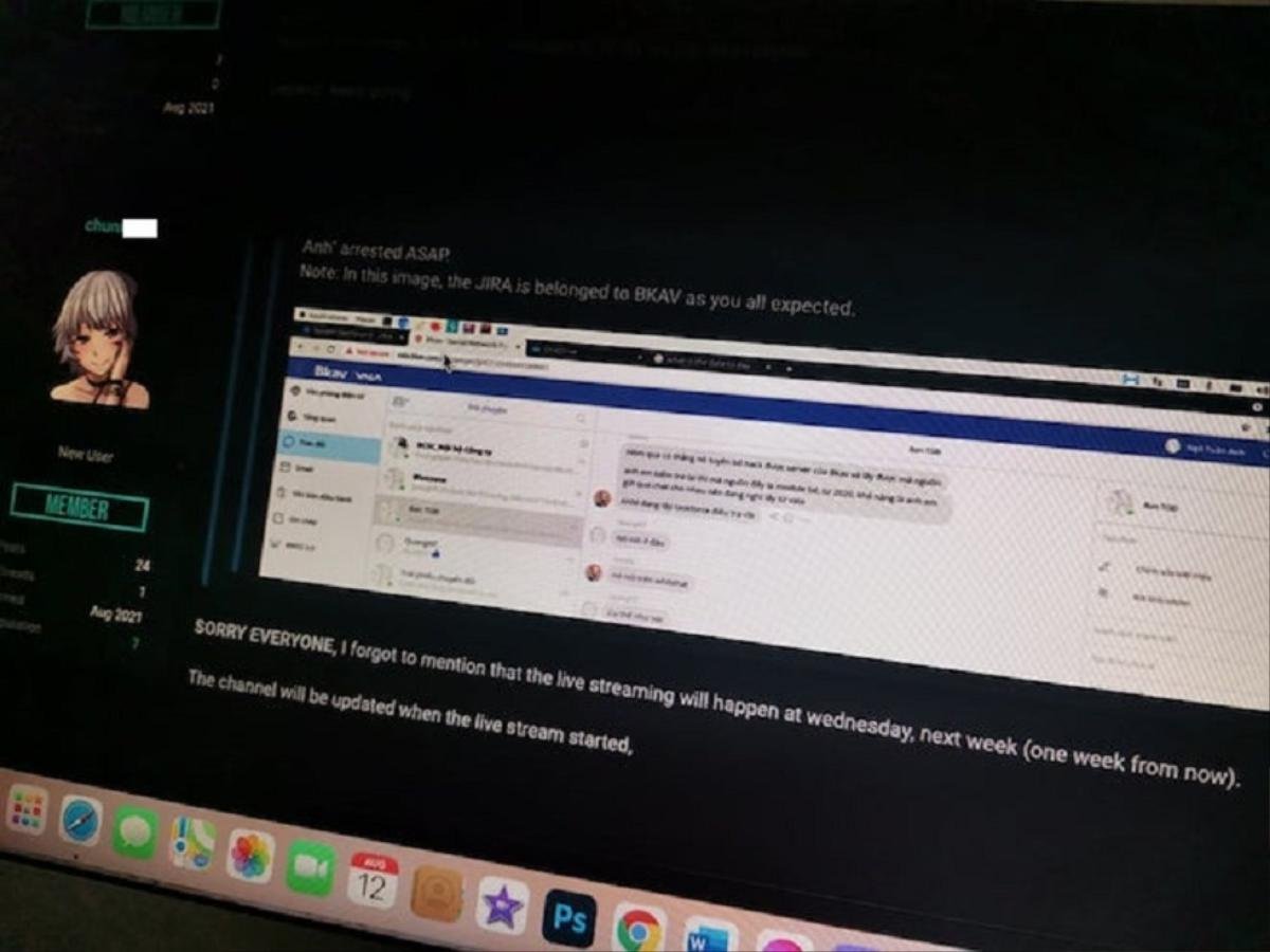 Hacker tuyên bố sẽ livestream tấn công hệ thống nội bộ của Bkav Ảnh 1