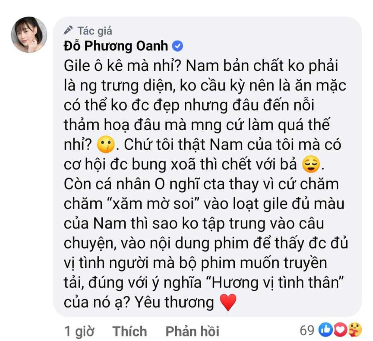 Bị khán giả chê tơi bời vì áo gile đủ màu, Phương Oanh đáp: 'Ngừng áp đặt tư duy của mình lên người khác' Ảnh 11