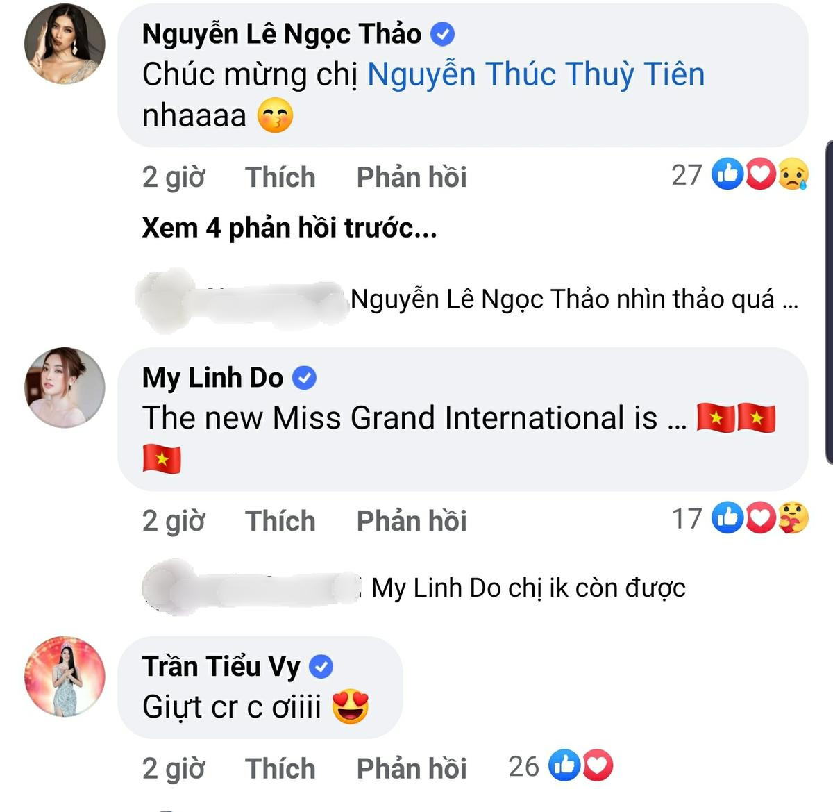 Thùy Tiên nhận sash Miss Grand VietNam, Tiểu Vy, Đỗ Mỹ Linh, Lương Thuỳ Linh nói gì mà fan nô nức! Ảnh 4