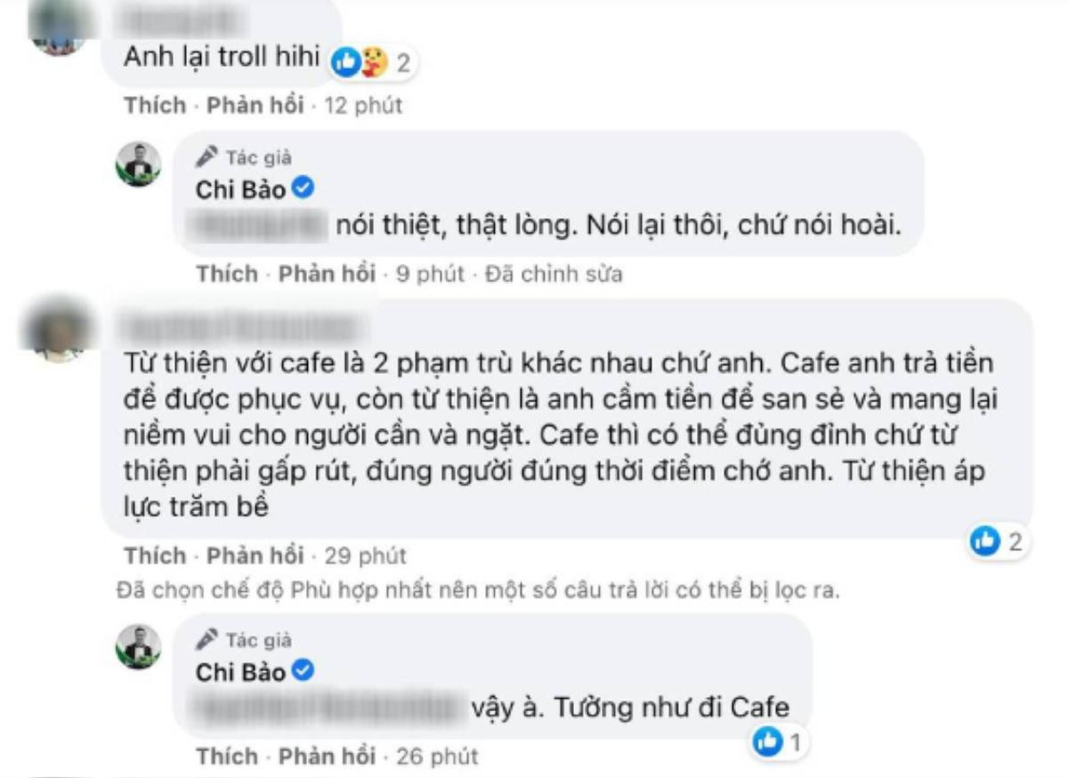 Chi Bảo ví von việc làm từ thiện như đi uống cafe thư giãn khiến dân tình không khỏi tranh cãi Ảnh 2