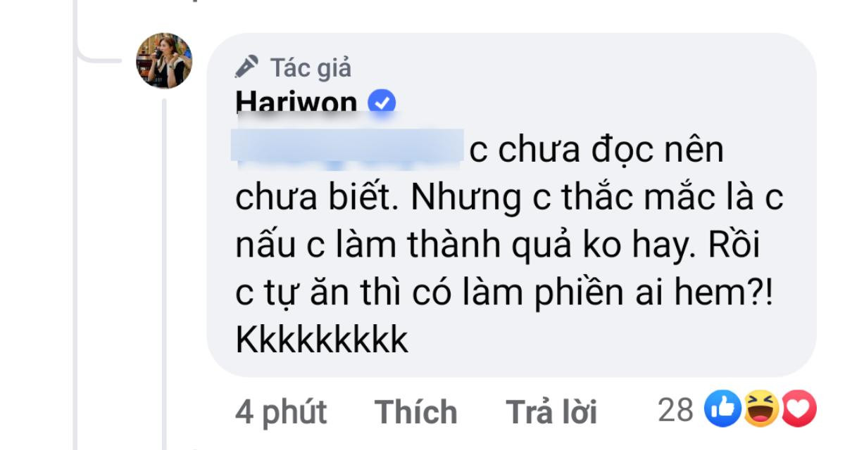 Hari Won phản bác khi liên tục bị chỉ trích không biết nấu ăn, cố tỏ ra vụng về để 'làm màu' Ảnh 2