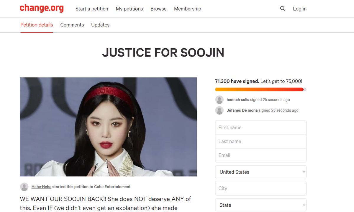 Gần 75 nghìn người ký tên yêu cần đưa Soojin quay lại (G)I-DLE sau scandal bắt nạt học đường Ảnh 4