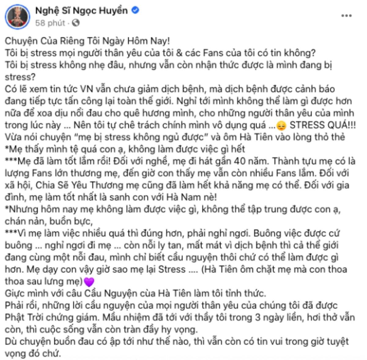 Nghệ sĩ Ngọc Huyền bị stress nặng khi liên tục chứng kiến nhiều anh chị em nghệ sĩ đồng nghiệp qua đời Ảnh 1