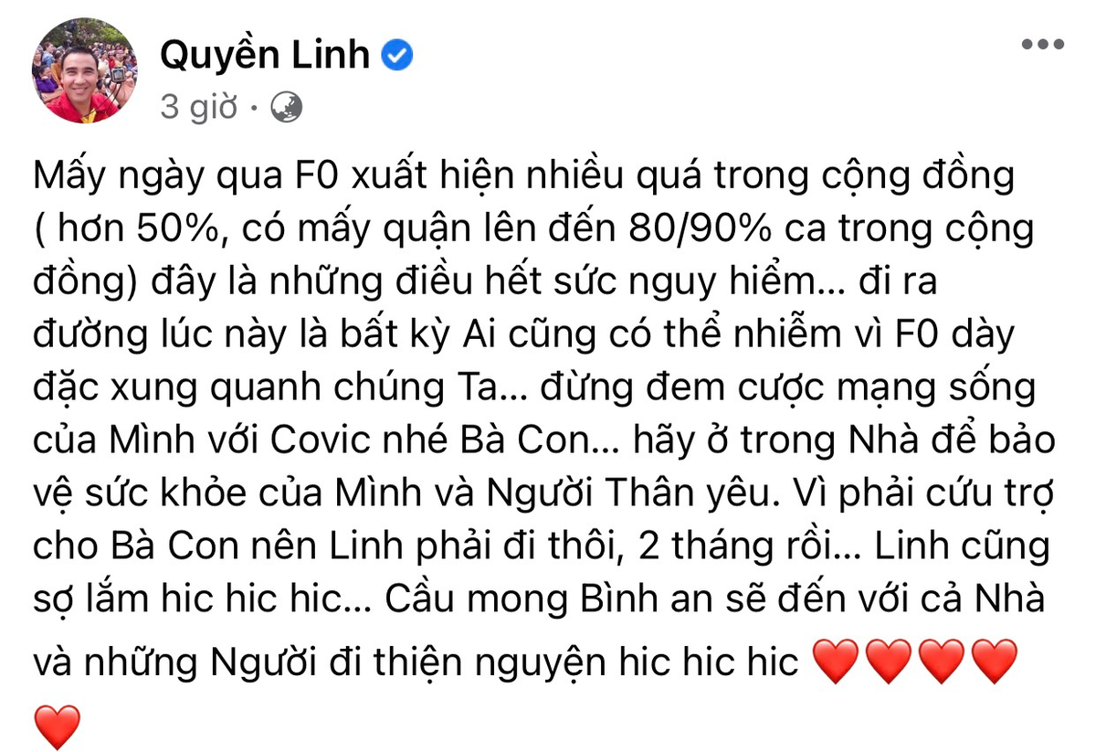 Xúc động hình ảnh MC Quyền Linh vác gạo tiếp tế, NSND Hồng Vân phải thốt lên câu này Ảnh 1