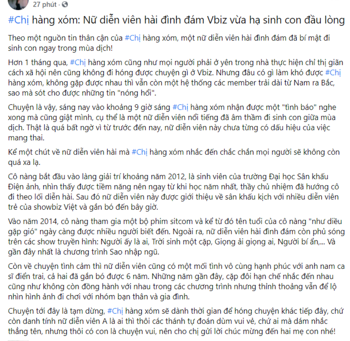 Nghi vấn một nữ diễn viên hài vừa mới hạ sinh con đầu lòng, dân mạng 'réo gọi' Diệu Nhi? Ảnh 1