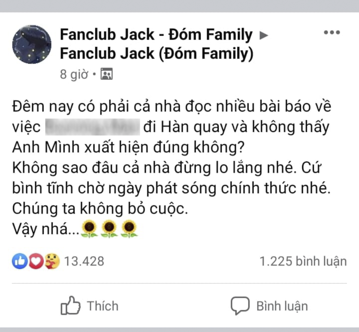 Sau màn náo loạn fanpage Hàn Quốc, fanclub tự trấn an nhau trước nghi vấn Jack bị bay màu khỏi show Ảnh 3