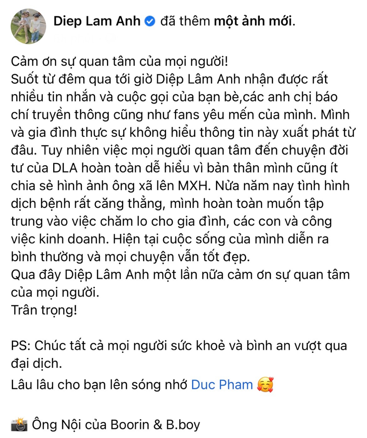 Giữa tin đồn ly hôn, Diệp Lâm Anh khẳng định: 'Cuộc sống của tôi vẫn rất tốt đẹp' Ảnh 2