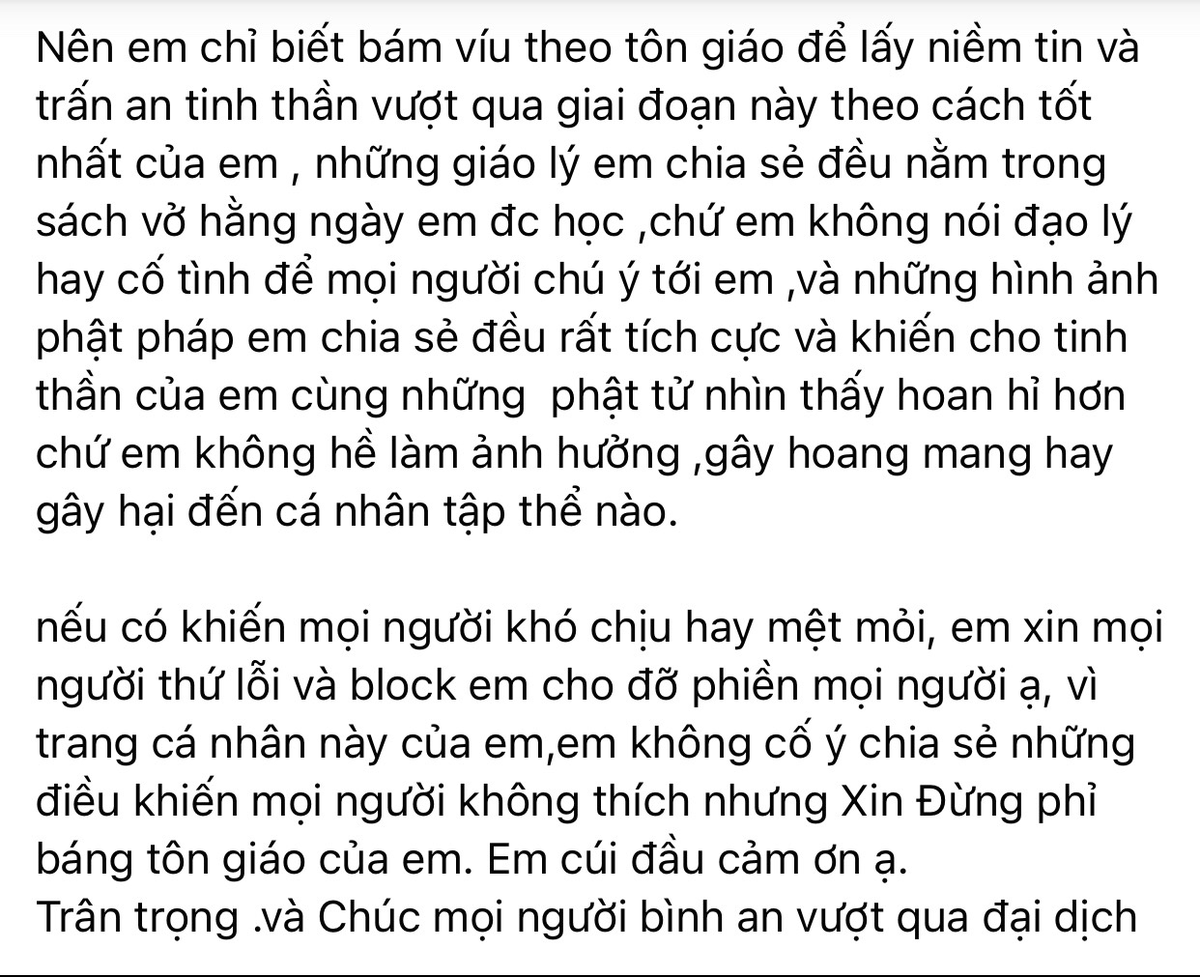 Bị yêu cầu bớt nói đạo lý, diễn viên Ngọc Trinh: 'Chặn tôi đi cho đỡ phiền' Ảnh 4