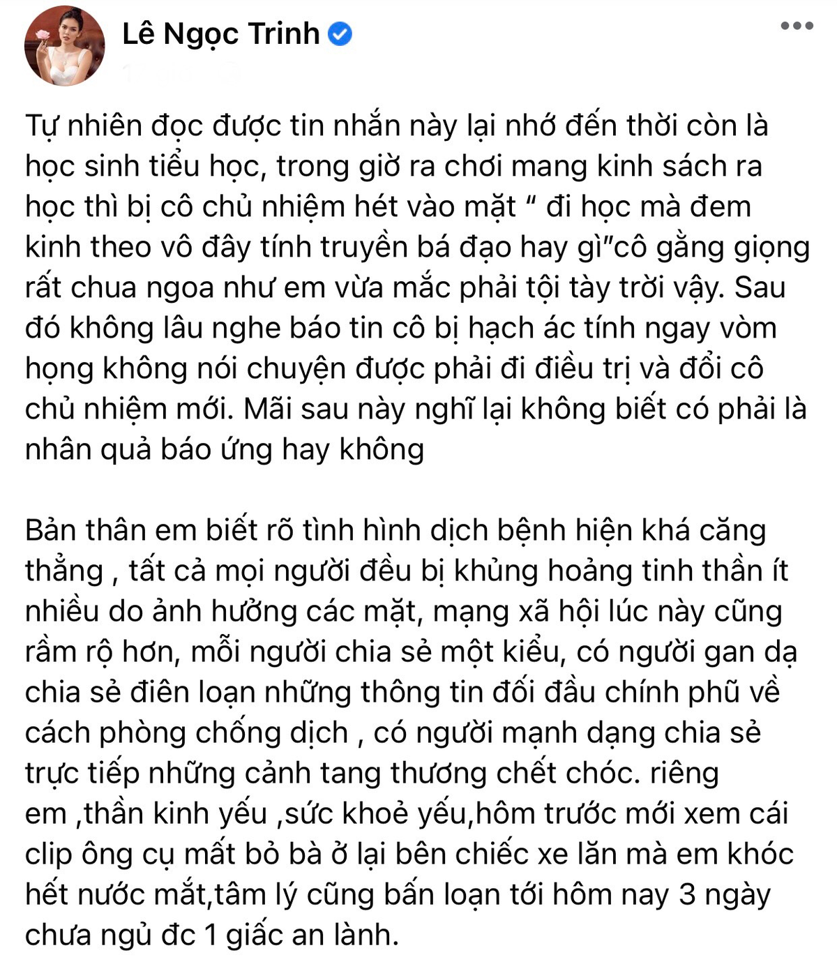 Bị yêu cầu bớt nói đạo lý, diễn viên Ngọc Trinh: 'Chặn tôi đi cho đỡ phiền' Ảnh 3