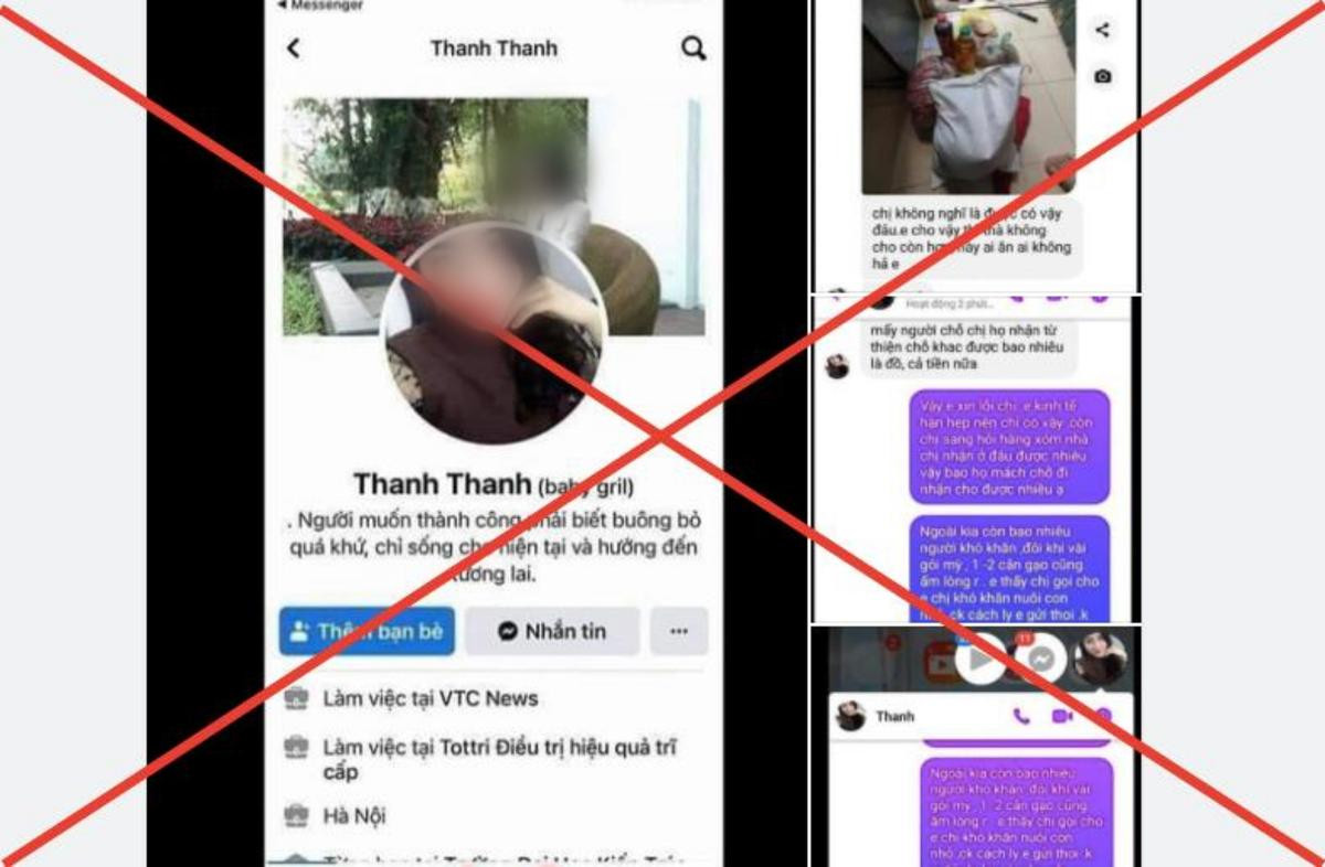Facebook Thanh Thanh điều trị bệnh trĩ cấp, chê quà từ thiện xưng làm việc ở VTC News là giả mạo Ảnh 1