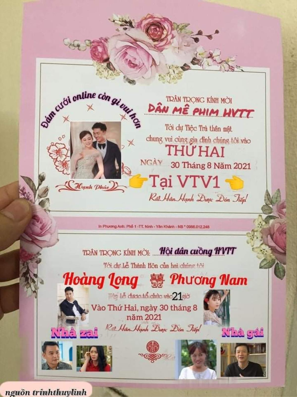 Phương Oanh hóa cô dâu xinh lung linh ở 'Hương vị tình thân', dân mạng nhanh tay làm luôn cả thiệp cưới Ảnh 5