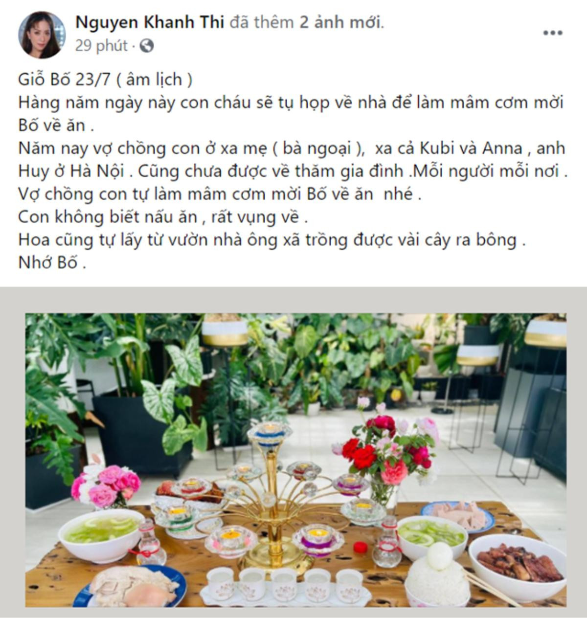 Khánh Thi bị netizen 'tổng tấn công' bình luận kém duyên dưới bài đăng tưởng nhớ bố, chuyện gì đây? Ảnh 1