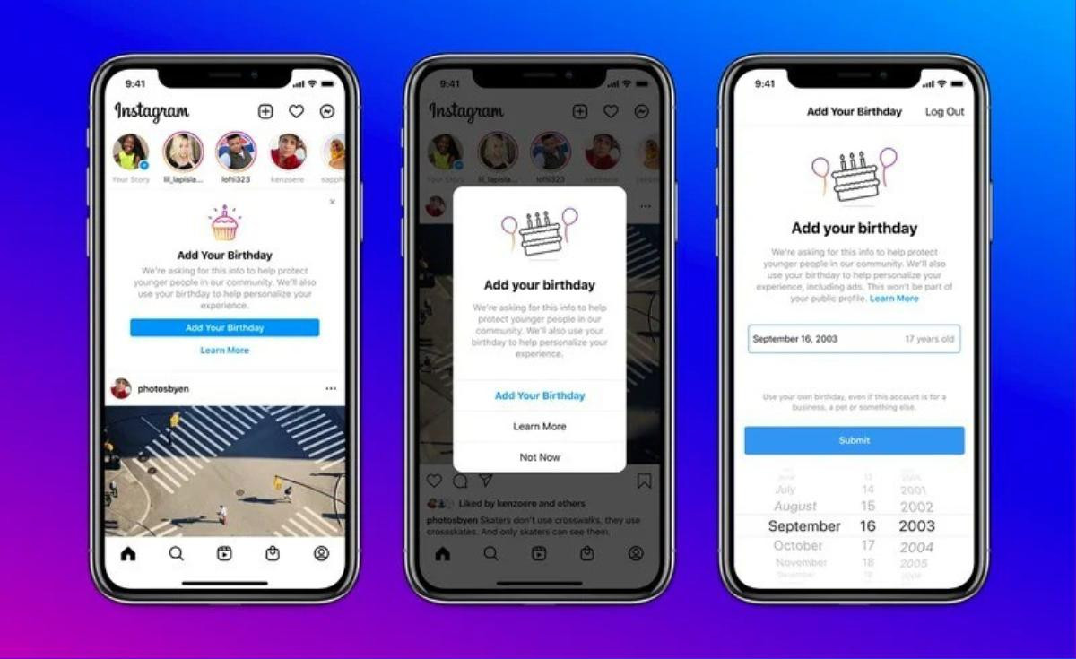 Instagram yêu cầu người dùng cung cấp ngày sinh Ảnh 1