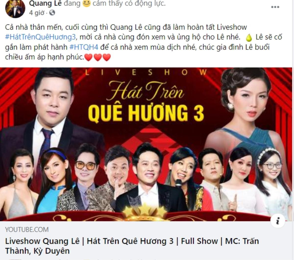 Netizen tranh cãi dữ dội vì Quang Lê đăng ảnh có cố NS Chí Tài, Hoài Linh, Phi Nhung xuất hiện cùng nhau Ảnh 1