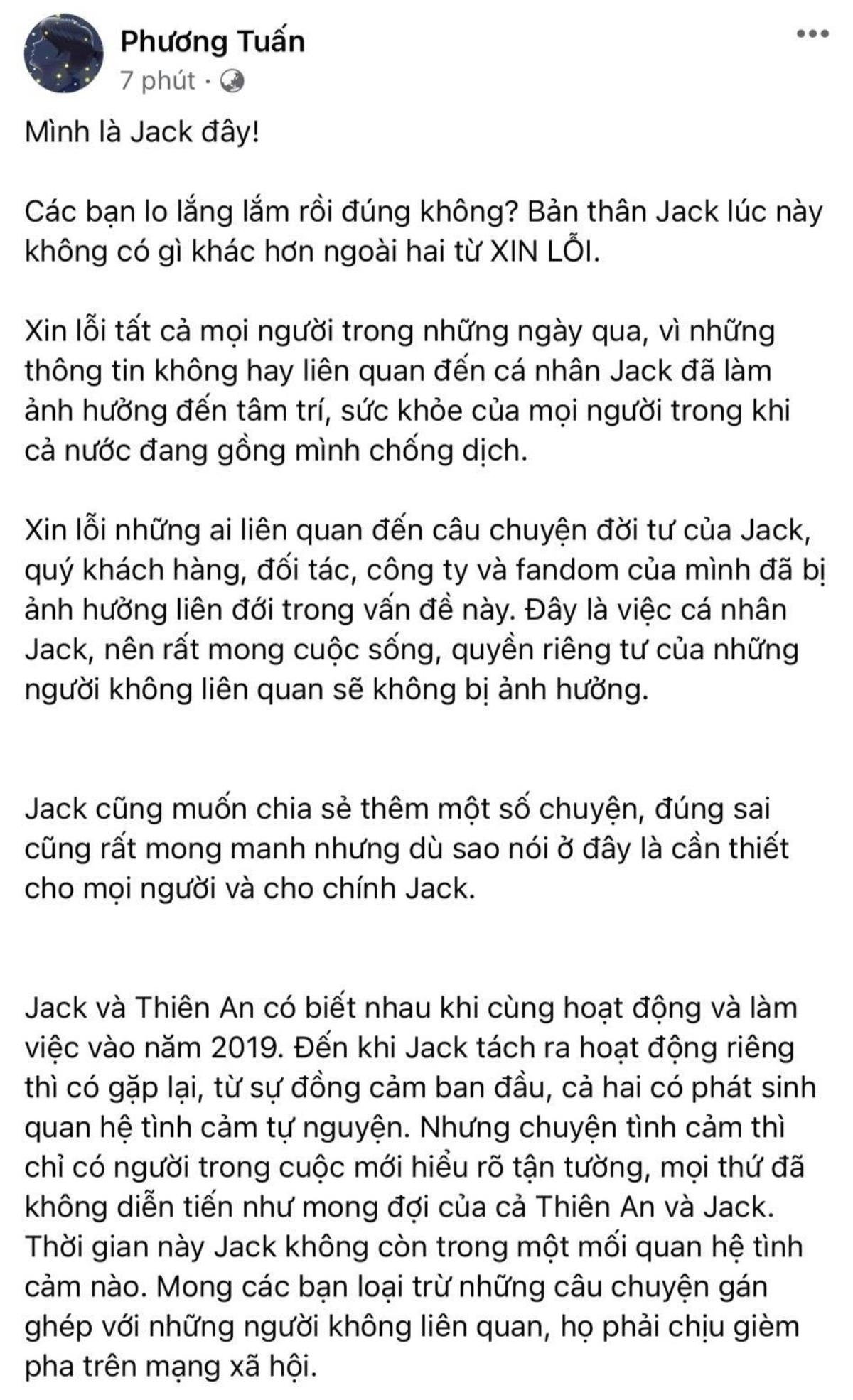 Lộ tin nhắn Jack gửi cho bạn thân lúc nửa đêm, được cho là 'đang thiếu hạnh phúc' Ảnh 6