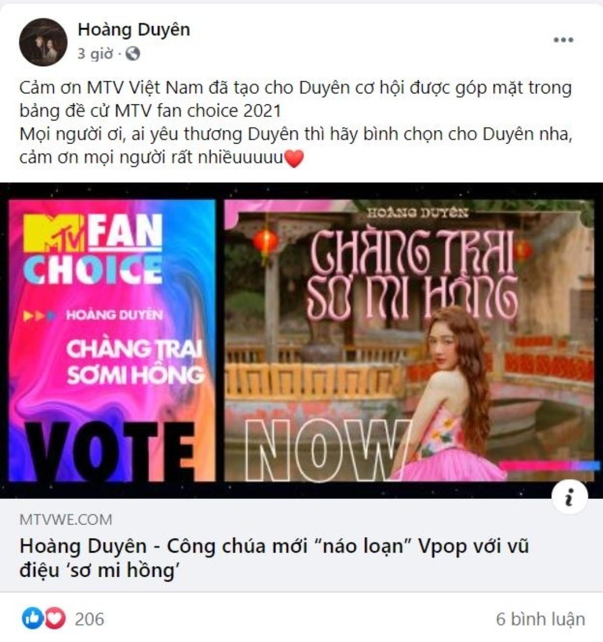 Cổng bình chọn MTV Fan Choice vừa mở, dân tình đã kêu gọi vote 