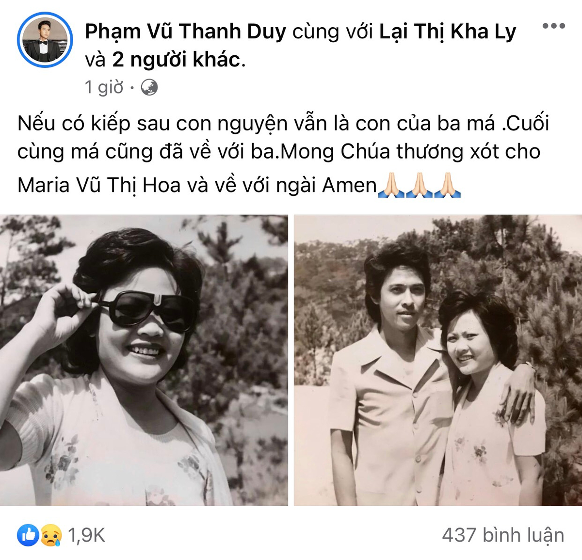 Mẹ diễn viên Thanh Duy từ trần, Kha Ly đau buồn: 'Không còn má chồng nữa rồi!' Ảnh 2