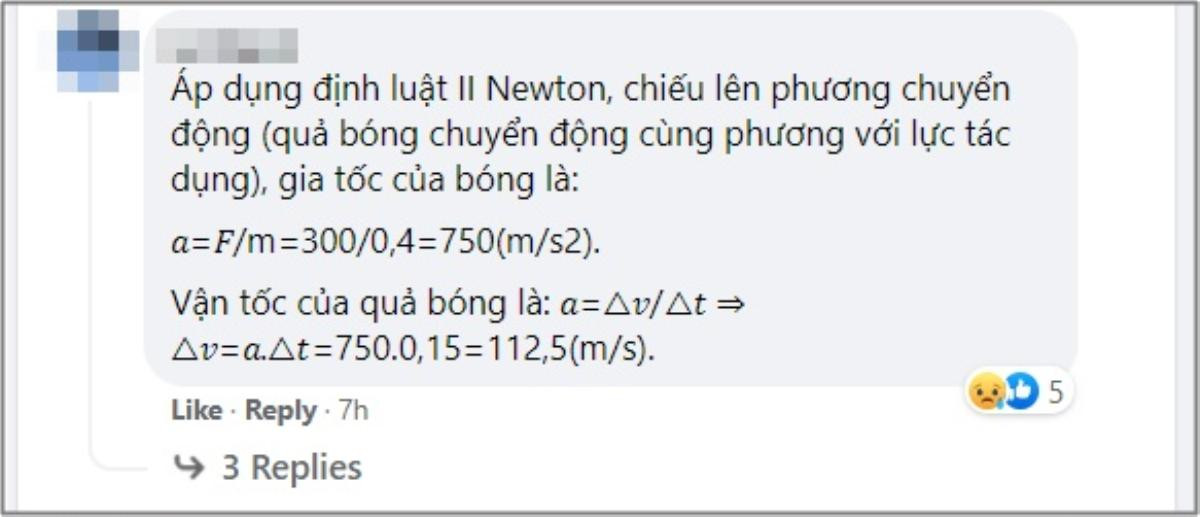 Ra đề Vật lý theo bàn thắng của Quang Hải, Minh Thu lại bị dân tình chỉ ra thiếu sót quan trọng Ảnh 3