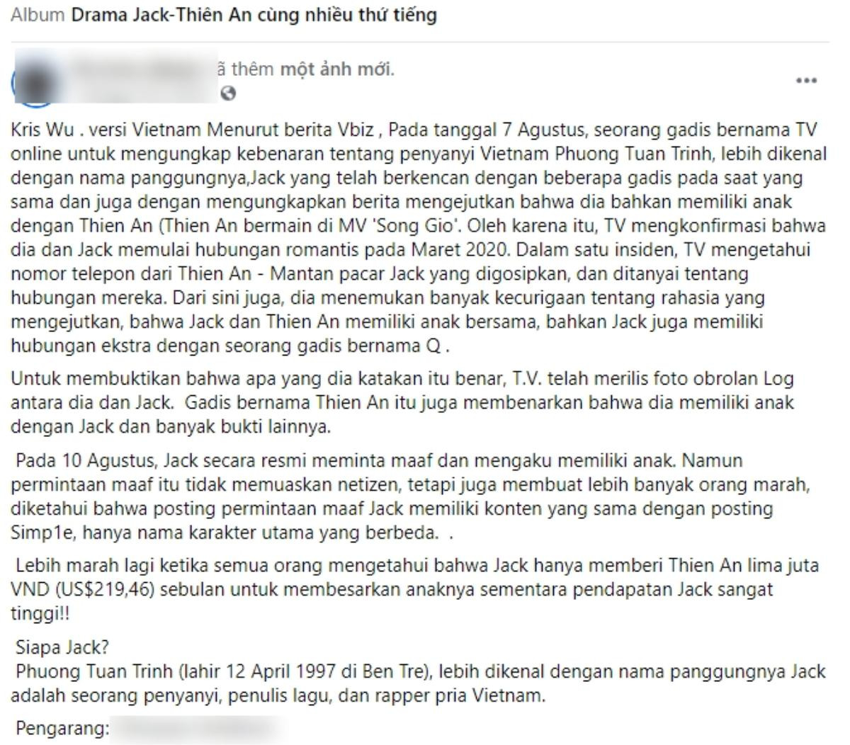 Anti-fan dịch ồn ào Jack có con ra tiếng Trung, Indonesia: Đúng là ghét ai ghét cả đường đi lối về! Ảnh 2