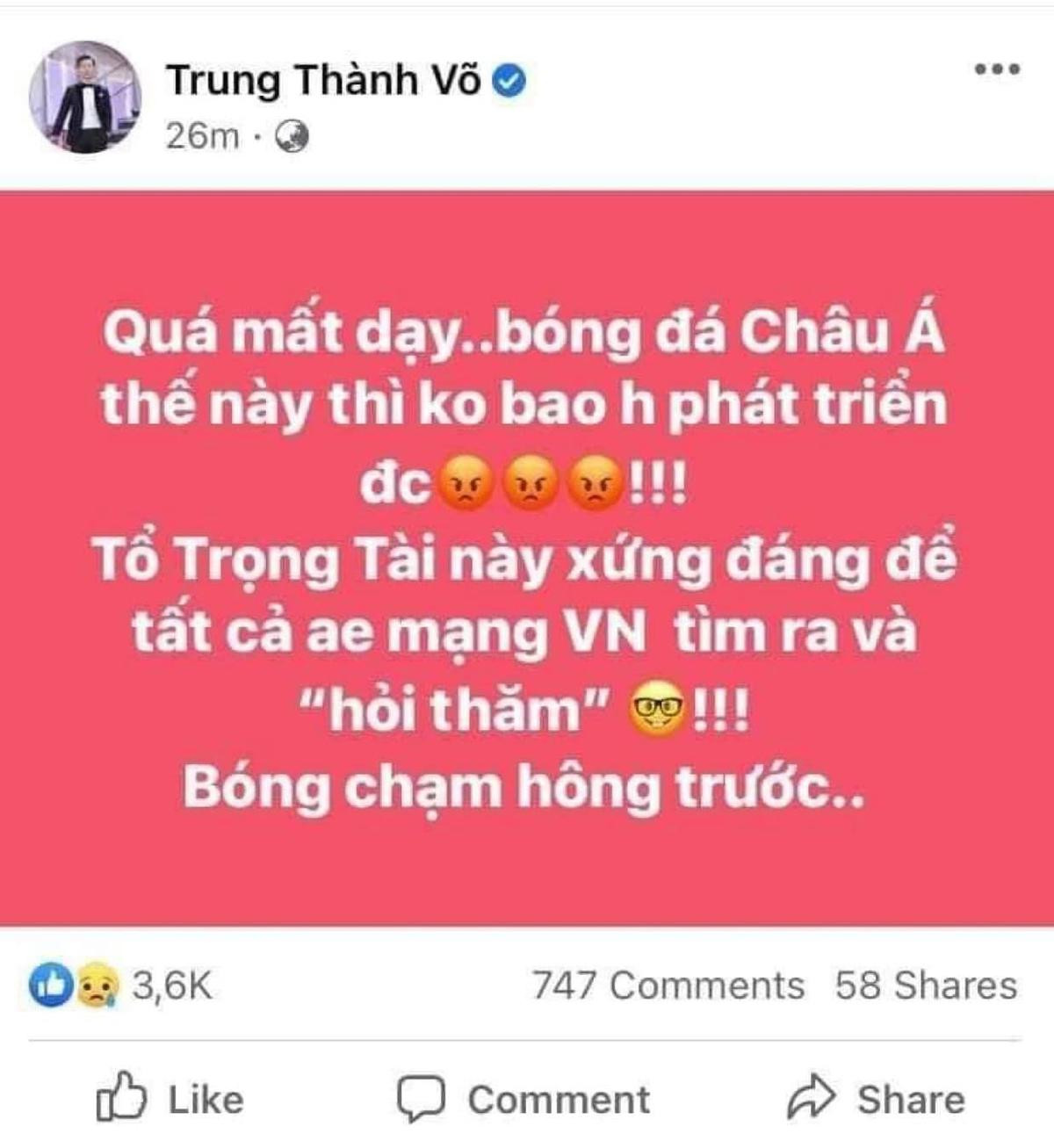 MC Thành Trung gây tranh cãi về văn hóa ứng xử trên mạng Ảnh 1