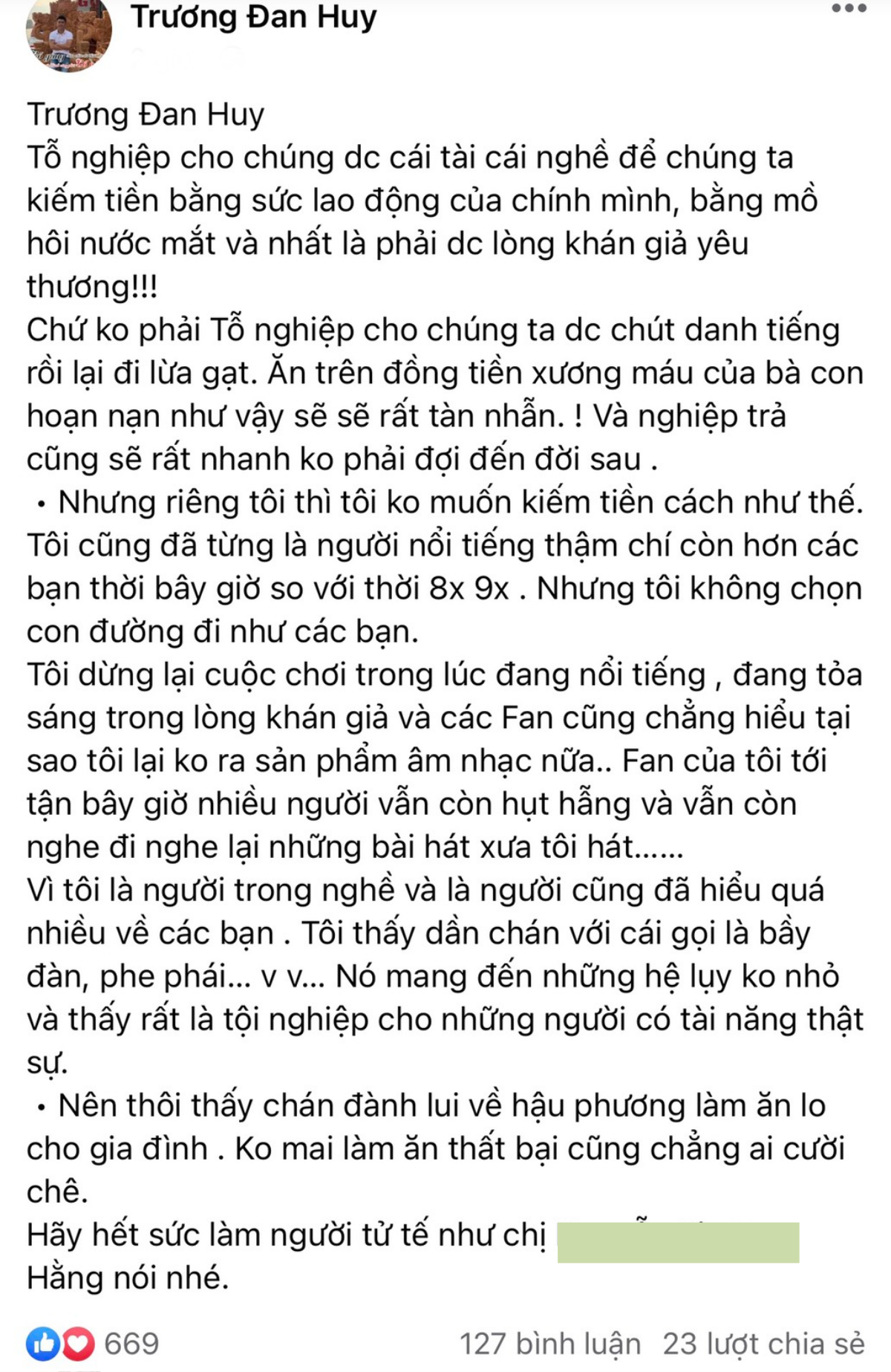 'Ông vua nhạc miền Tây' nhắn nhủ đồng nghiệp: 'Ăn đồng tiền xương máu của bà con rất tàn nhẫn' Ảnh 2