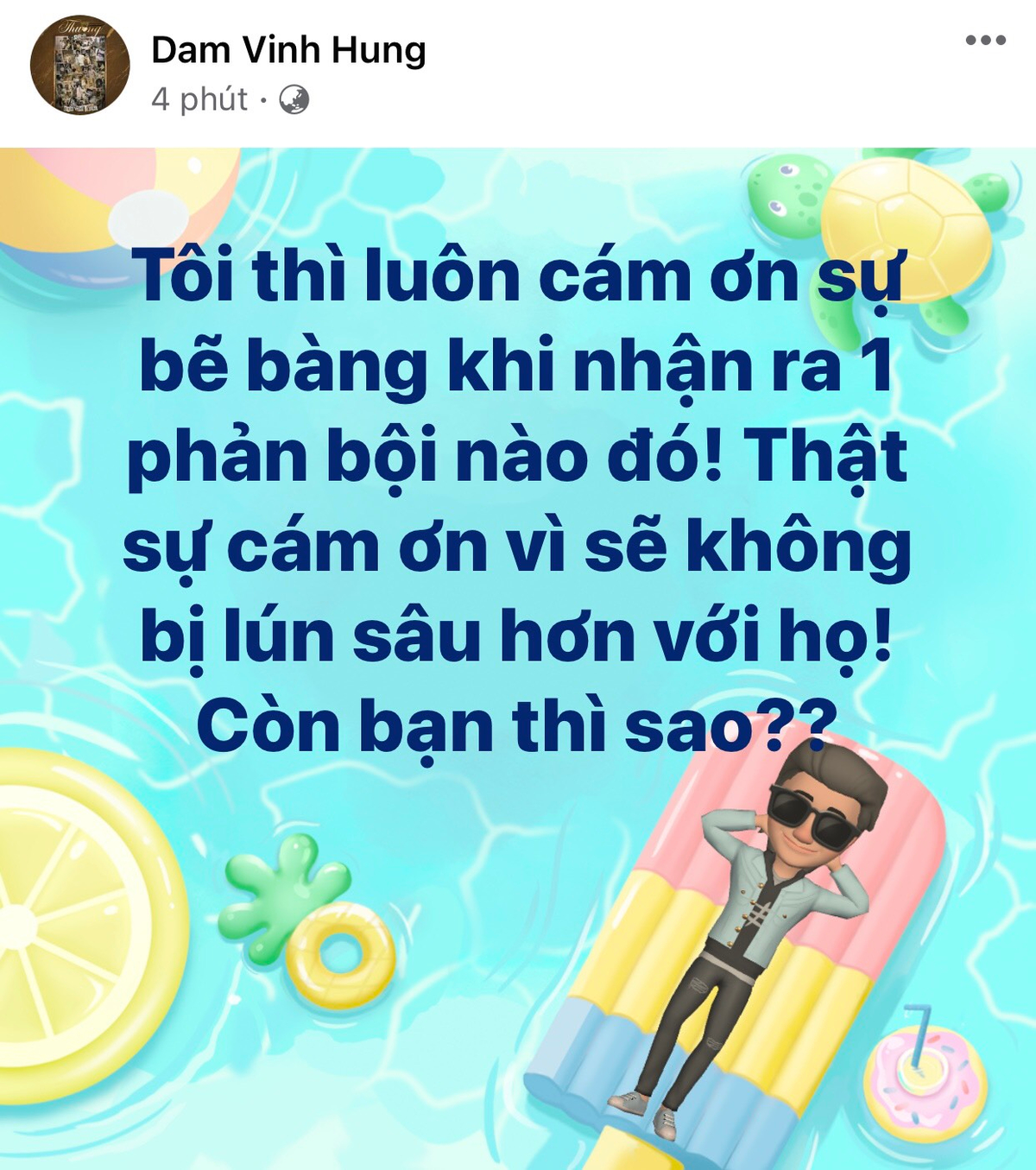 Giữa ồn ào sao kê từ thiện, Đàm Vĩnh Hưng bất ngờ chia sẻ bị ai đó phản bội? Ảnh 2