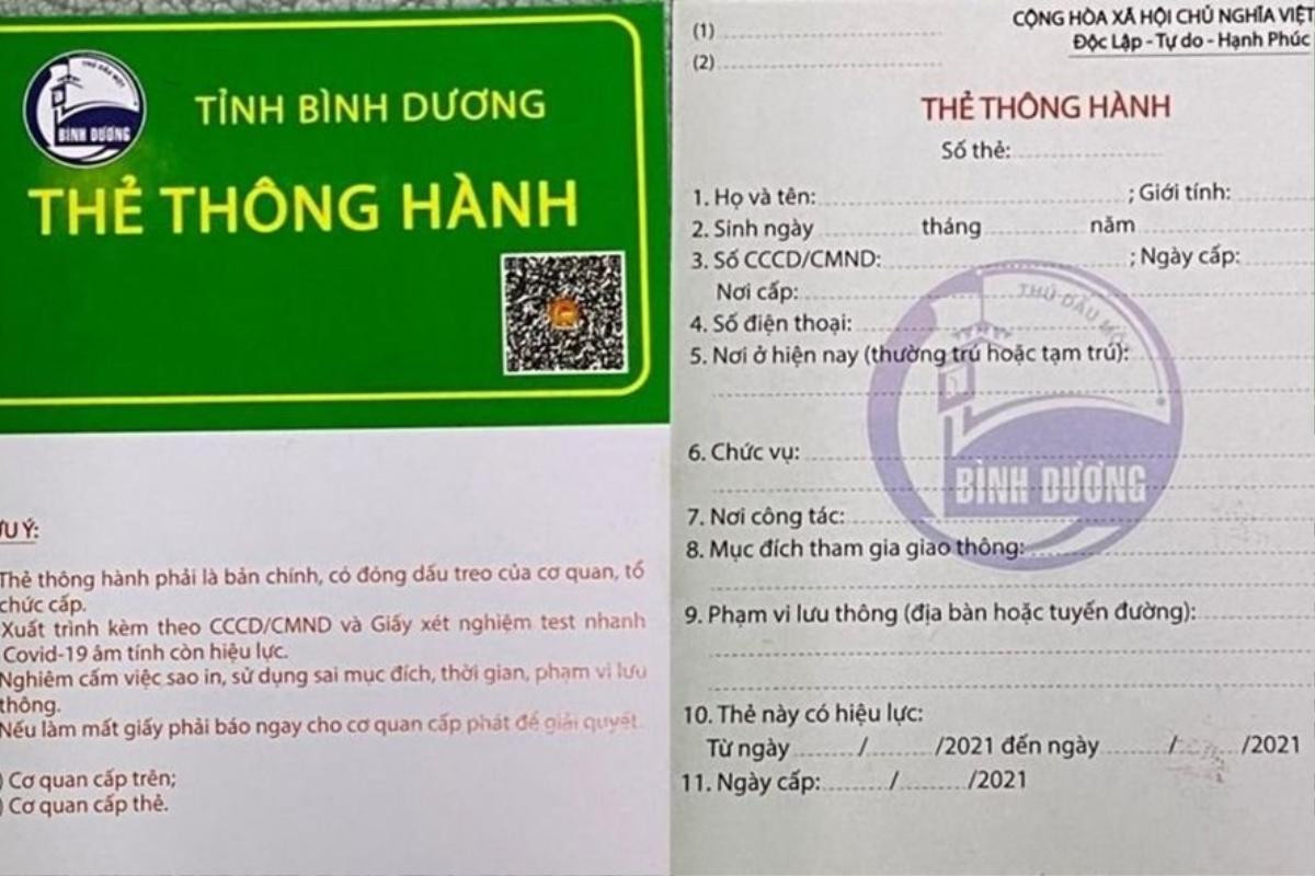 Bình Dương tạm dừng áp dụng cấp giấy thông hành cho người dân từ 0h ngày 5/9 Ảnh 1