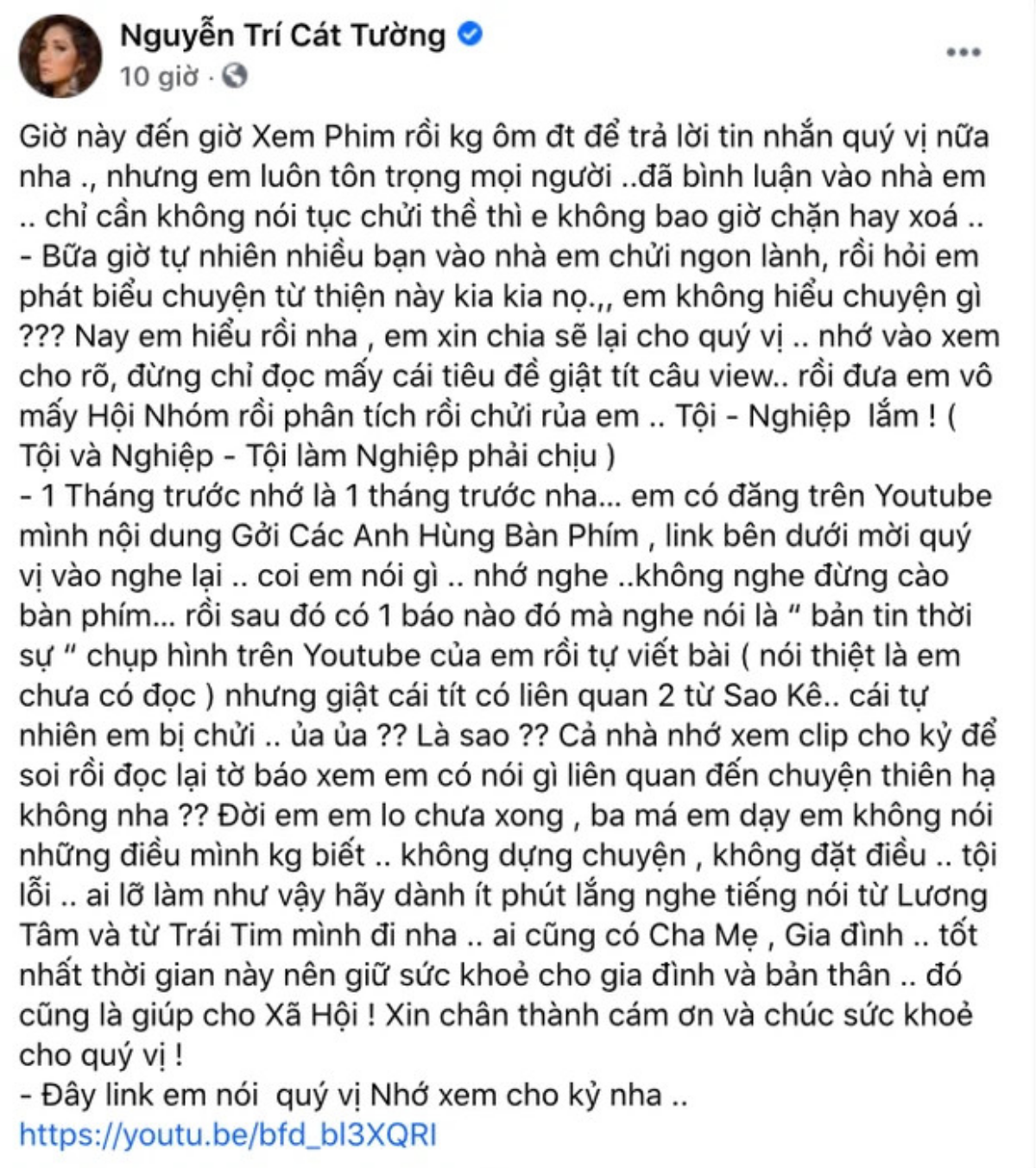 MC Cát Tường 'nổi đóa' vì bị dính líu trong câu chuyện sao kê từ thiện Ảnh 4