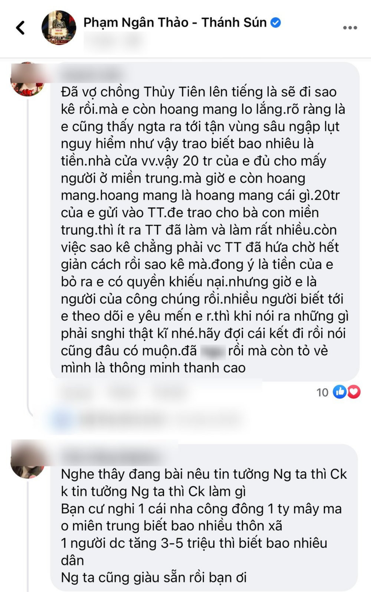 Cô gái từng khiến Trấn Thành cười nghiêng ngả bị chỉ trích vì phát ngôn về số tiền từ thiện của Thủy Tiên Ảnh 5