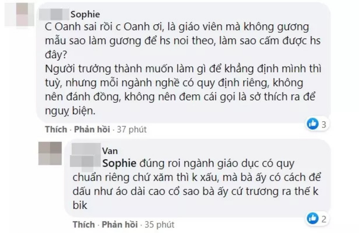 Một MC nổi tiếng bị 'ném đá' tới tấp vì bảo vệ cô hiệu phó xăm mình? Ảnh 5