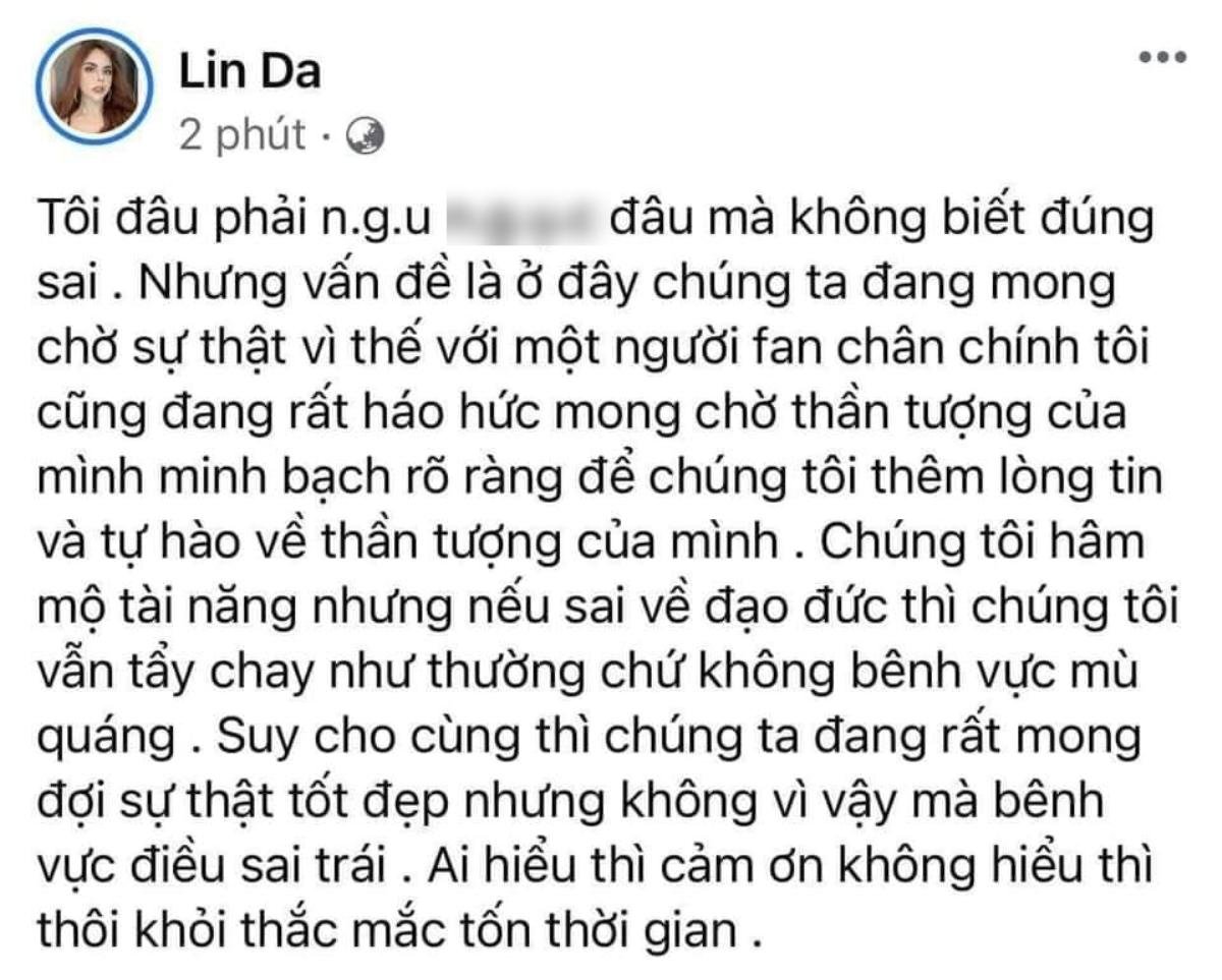 'Trưởng FC' Linda Cẩm Lan lên tiếng về ồn ào của Thủy Tiên: 'Nếu sai về đạo đức thì tôi vẫn tẩy chay' Ảnh 3