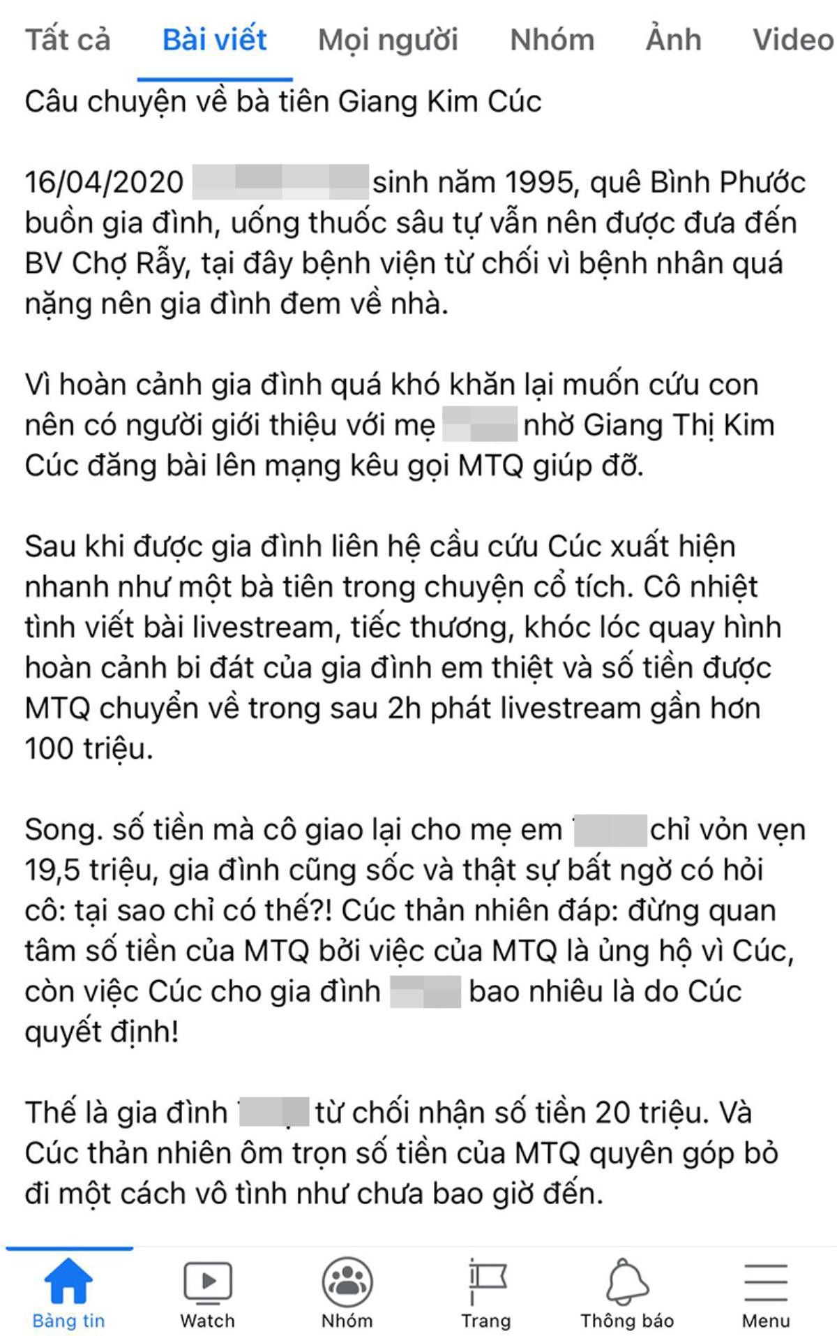 Bất ngờ bị tố ăn chặn tiền từ thiện, Giang Kim Cúc - người sáng lập nhóm Mai táng 0 đồng lên tiếng Ảnh 4