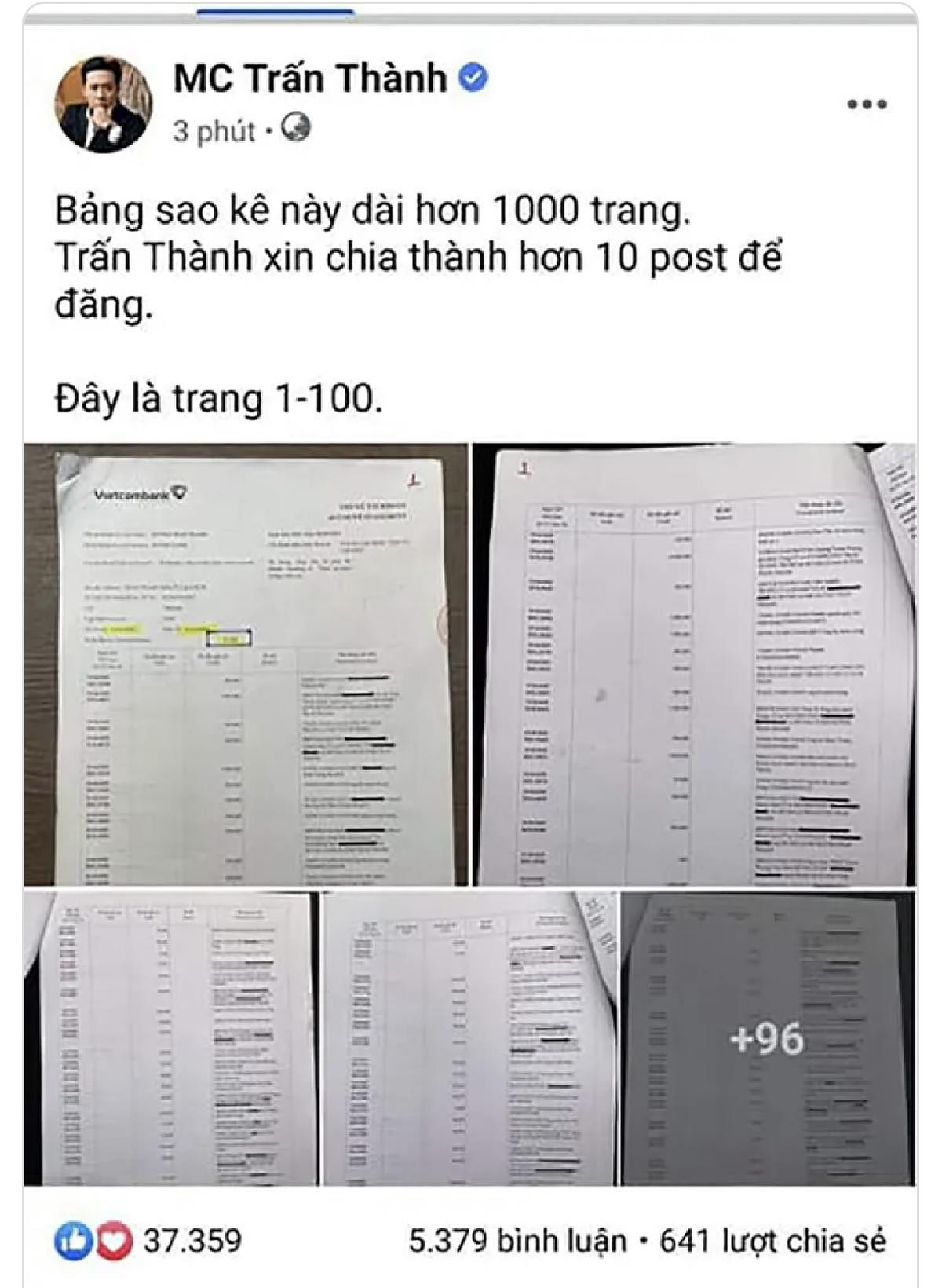 Trấn Thành vừa tung sao kê, nữ CEO Đại Nam lập tức để lại bình luận đáng chú ý? Ảnh 1