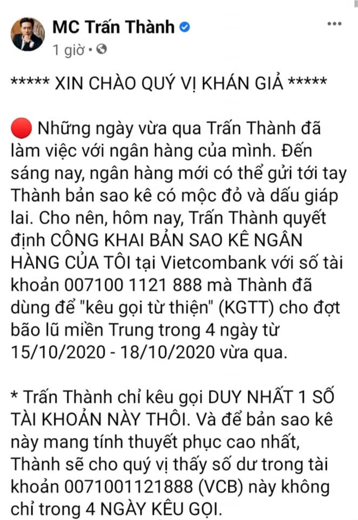 Bạn thân lên tiếng xác nhận thực hư việc Trấn Thành không ra miền Trung vì bận quay phim? Ảnh 2