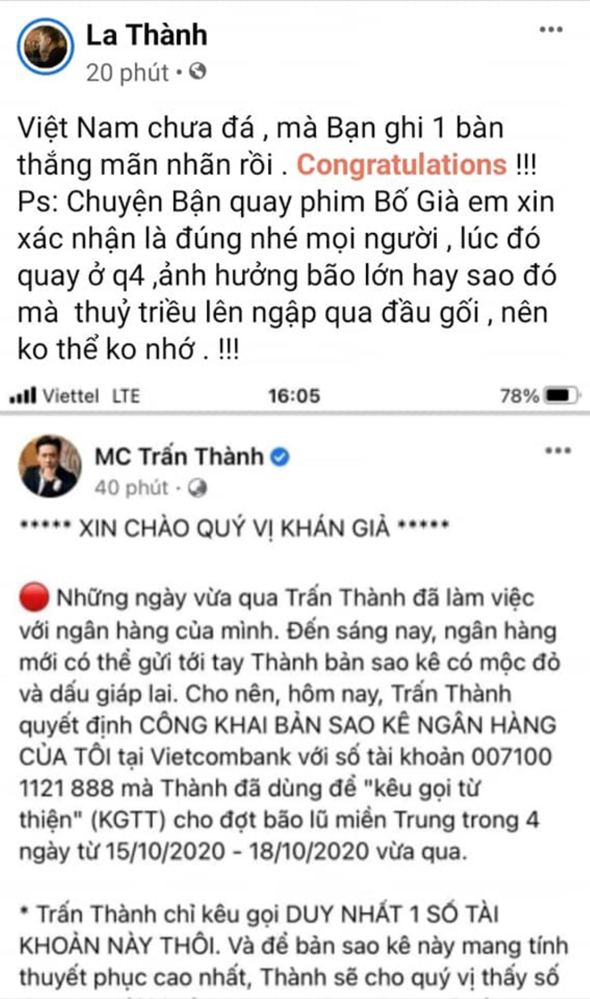 Bạn thân lên tiếng xác nhận thực hư việc Trấn Thành không ra miền Trung vì bận quay phim? Ảnh 4