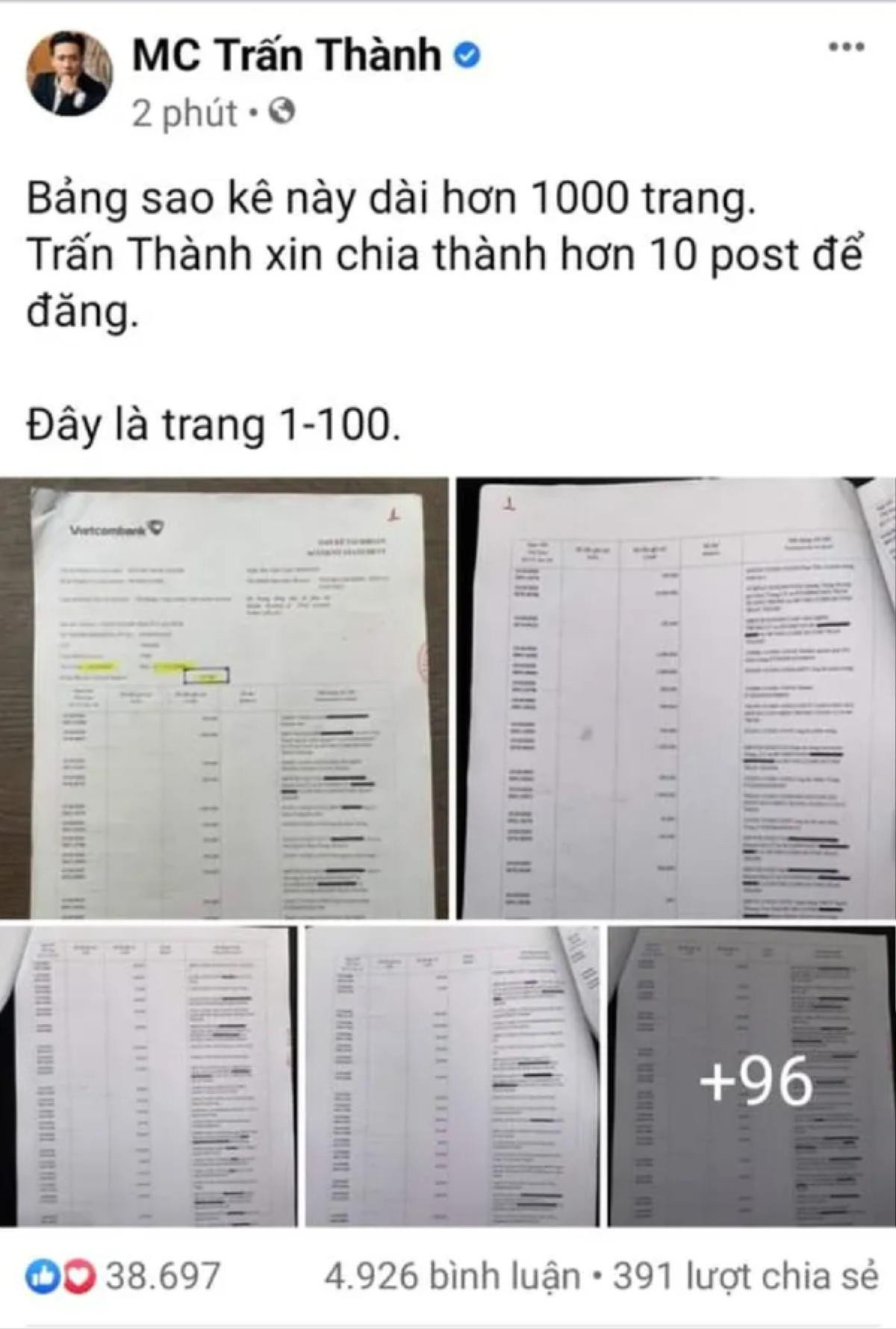 Đàm Vĩnh Hưng bị réo tên sau khi Trấn Thành công khai sao kê, Vũ Hà liền có ngay động thái cực gắt Ảnh 1