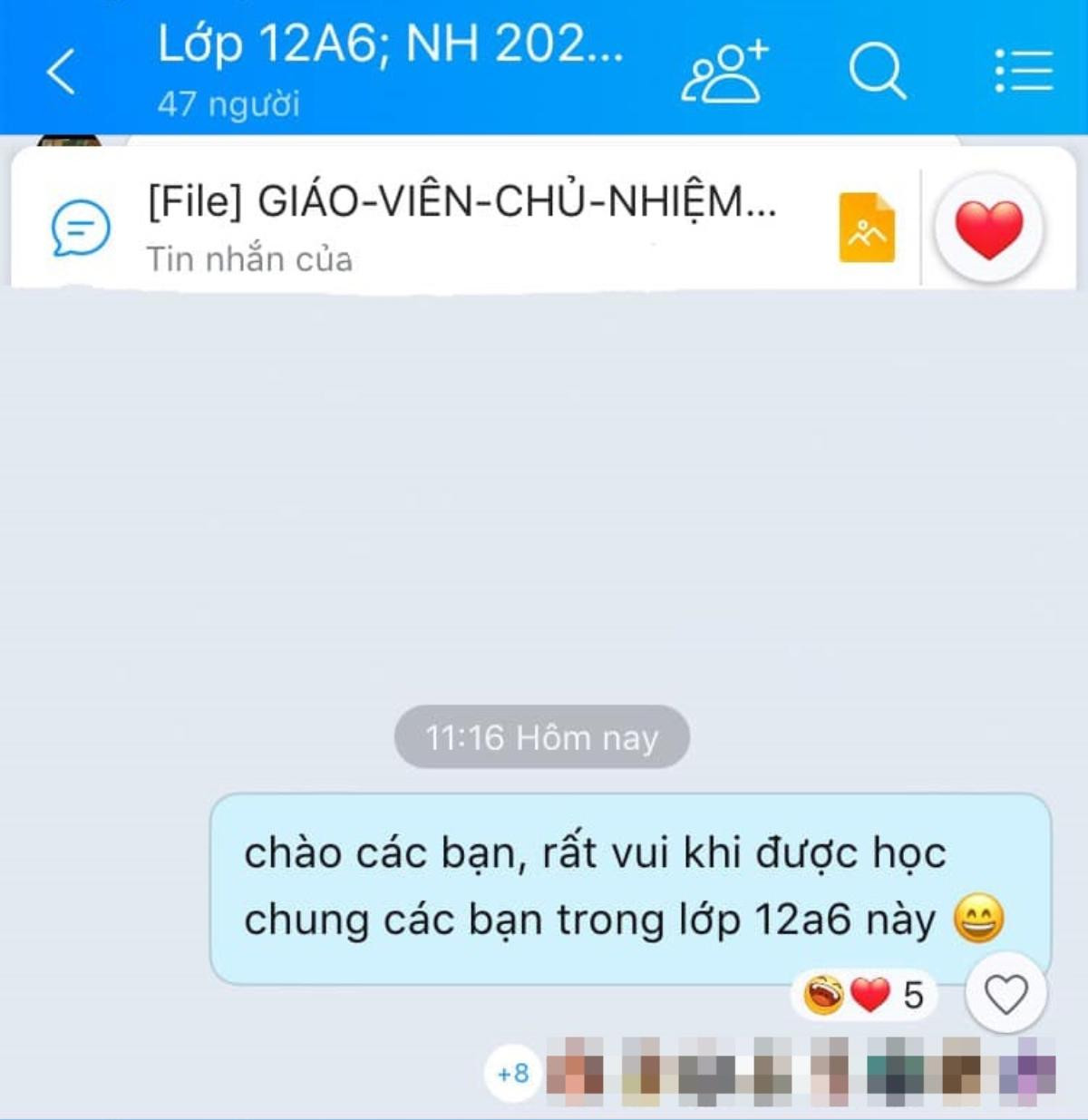 Nam sinh hồ hởi gửi tin nhắn vào nhóm chat lớp mới nhưng phản ứng của các bạn lại gây tranh cãi kịch liệt Ảnh 1