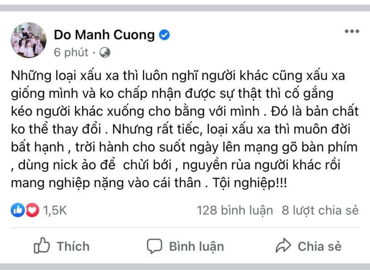 Giữa drama của Trấn Thành khiến netizen 'dậy sóng', Đỗ Mạnh Cường đăng bài 'dạy dỗ anh hùng bàn phím' Ảnh 3