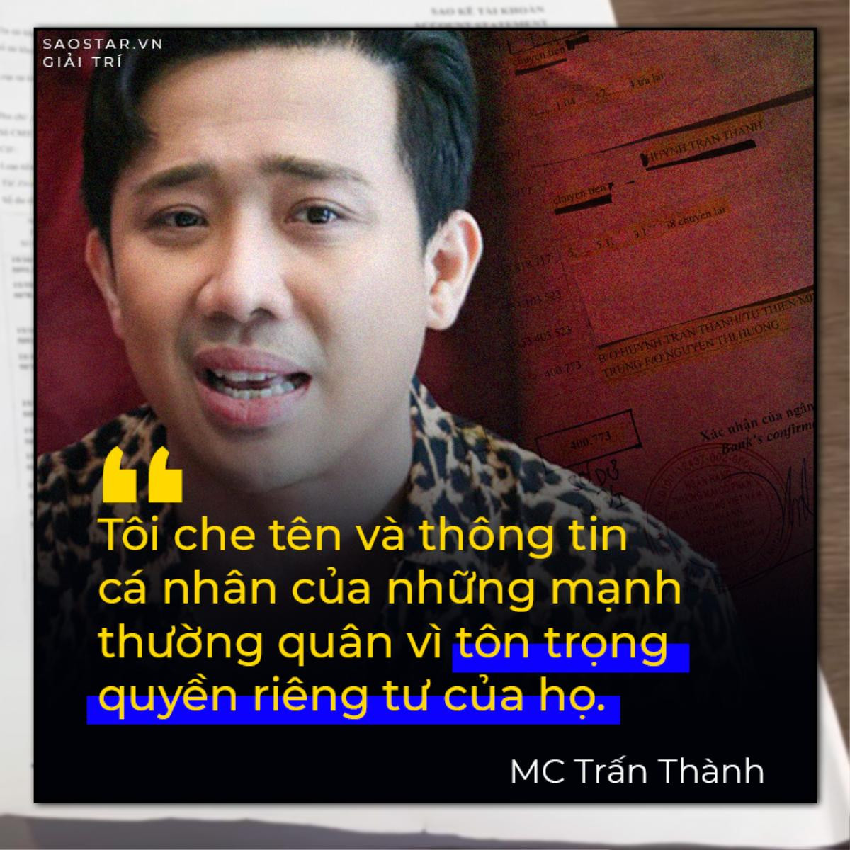 Sao kê, Trấn Thành và những câu nói 'đi vào lòng người' Ảnh 2