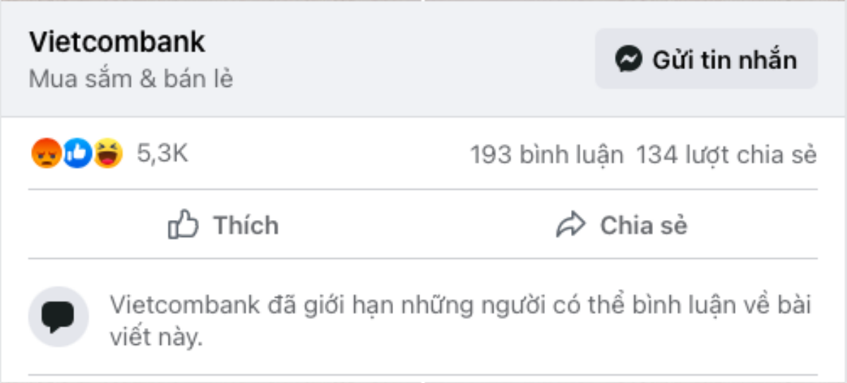 Trấn Thành tung 1000 tờ sao kê, Fanpage Vietcombank bị 'tấn công' phải khoá bình luận, nhận 'bão' 1 sao Ảnh 2