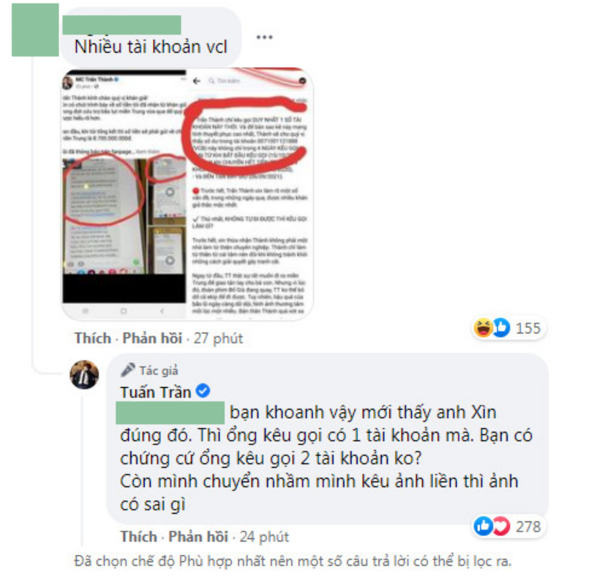 Tuấn Trần lên tiếng thanh minh khi chuyển tiền quyên góp nhầm vào tài khoản cá nhân của Trấn Thành Ảnh 6