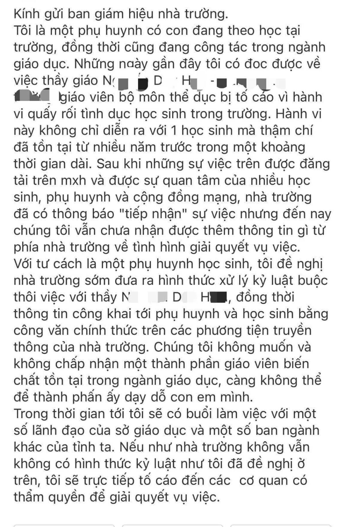 Thầy giáo đã có vợ con bị tố quấy rối nữ sinh, nhắn tin 'gạ' đi chơi riêng rồi liên tục nhắc xóa tin nhắn Ảnh 4