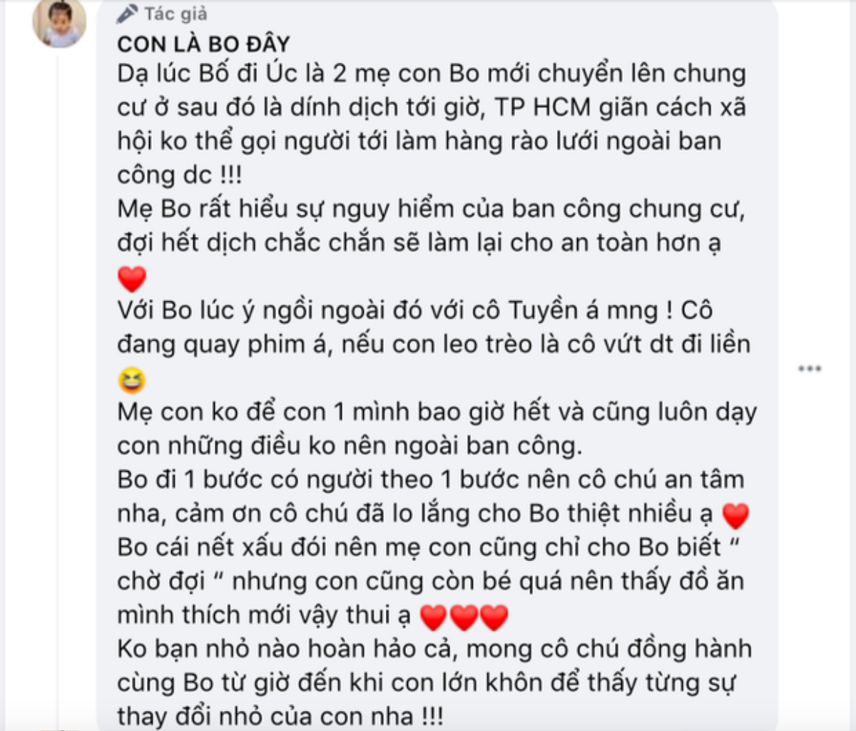 Bị nhắc điều nguy hiểm trong nhà với trẻ nhỏ, Hoà Minzy giải thích và sẽ khắc phục ngay khi hết dịch Ảnh 2