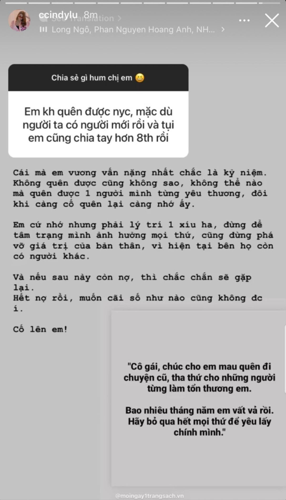 Cindy Lư bất ngờ nhắc đến người yêu cũ, liệu sẽ 'quay xe' với Hoài Lâm hay Đạt G? Ảnh 2