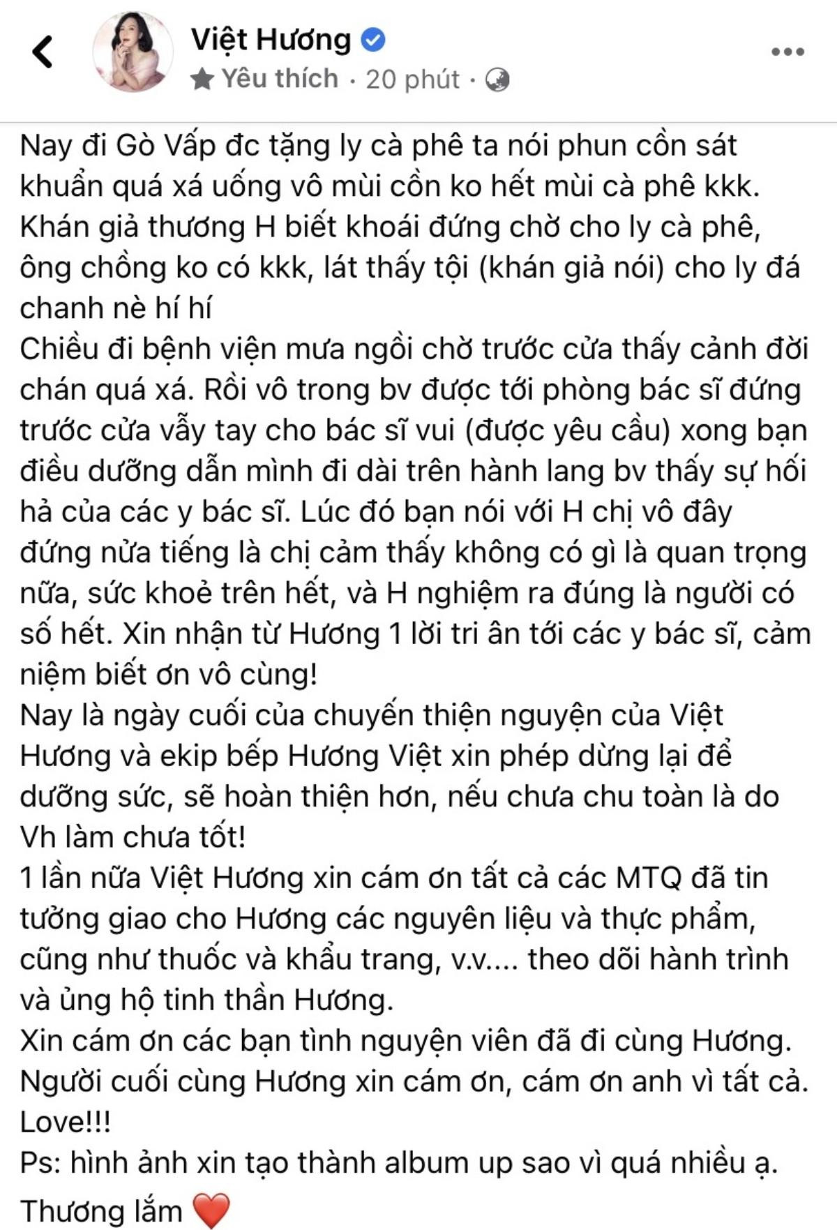 Việt Hương có những chia sẻ 'cuối cùng' trước khi chính thức ngừng từ thiện sau 2 tháng Ảnh 4