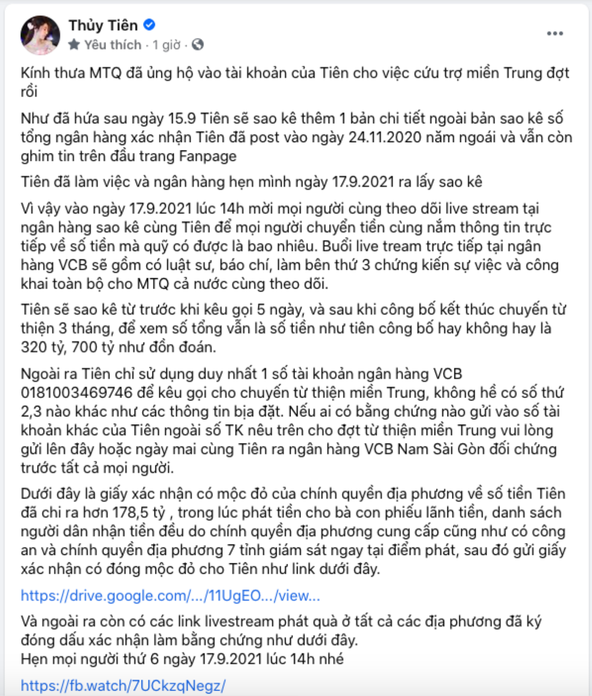 Không phải CEO Đại Nam, đây mới là nhân vật bị 'réo tên' giữa lúc Thủy Tiên - Công Vinh đăng đàn sao kê Ảnh 1