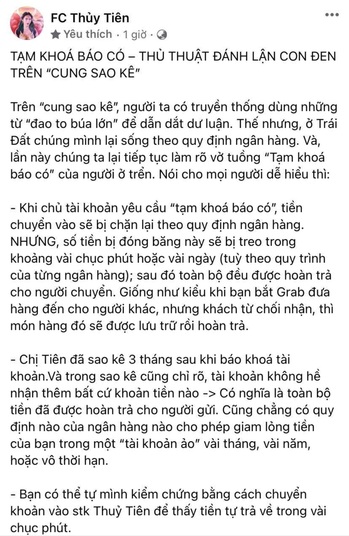 Giữa ồn ào 'tạm khóa báo có', fan Thủy Tiên đồng loạt làm điều này để 'giải oan' cho thần tượng Ảnh 3