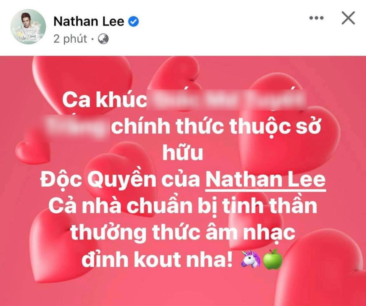 Phải chăng đây chính là nguyên nhân khiến Nathan Lee xuống tay 'chốt đơn' bản hit của Thuỷ Tiên? Ảnh 1