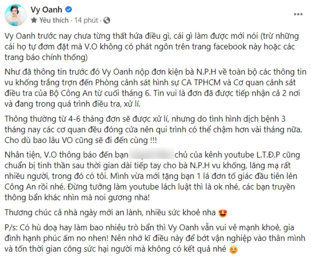 Vy Oanh lên tiếng việc tố giác CEO Đại Nam, khẳng định sẽ đi tới cùng Ảnh 5